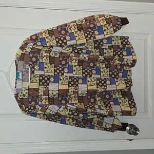 Scrub H.Q. Women's Medium Long Sleeve Scrub Top Shirt